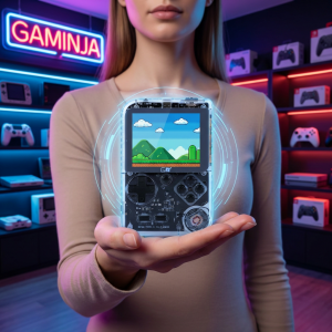 GAMINJA Source Factory GC70 Retro Game Console Built-in 8 Bit & 16 Bit 300 License-free Games Game Simulator
