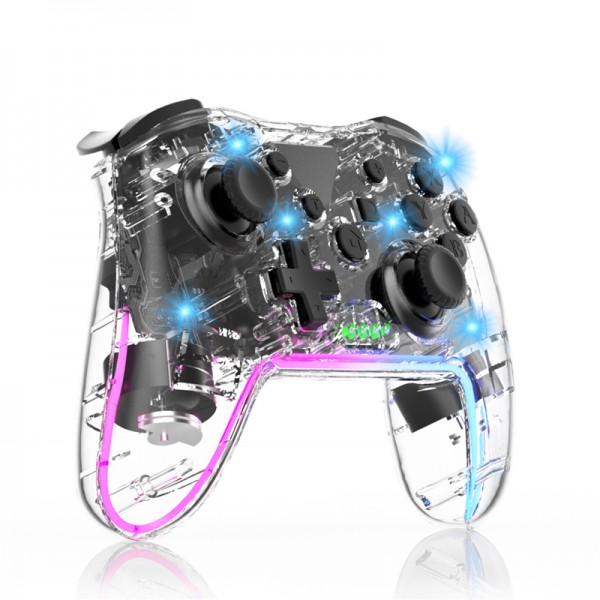 GAMINJA NS015 Switch Pro Wireless Game Controller with RGB Light