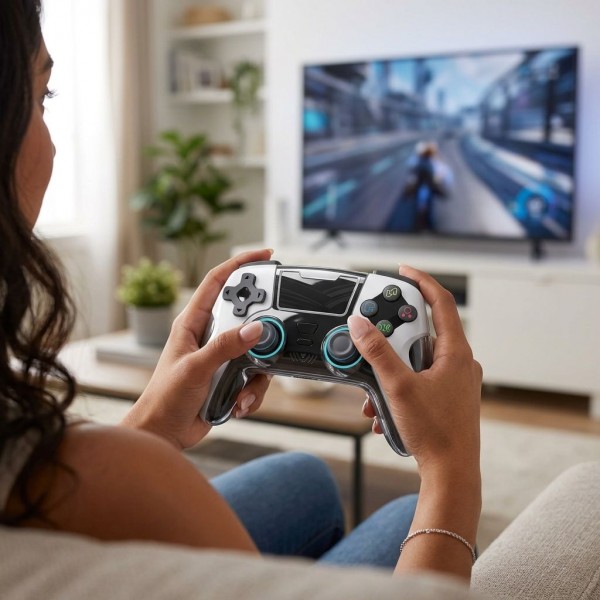 GAMINJA P521 Wireless Game Controller with RGB Light for PS5