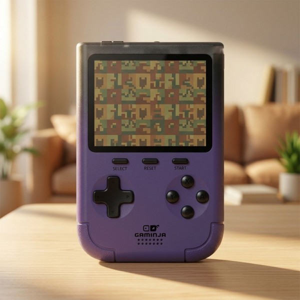 GAMINJA 8 Bit Retro Handheld Video Game Console Built-in 256+ License-free Games Source Factory Supplier OEM/ODM Service