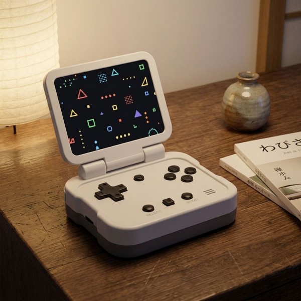 GAMINJA 8 Bit Retro Game Console Portable Handheld Design Built-in 256 License-free Games GC107
