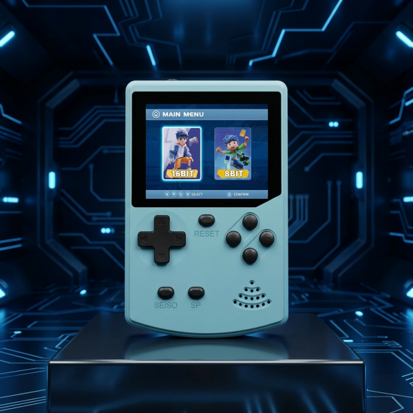 GAMINJA Source Factory GC58P 8 Bit & 16 Bit Retro Game Console Built-in 300 License-free Games